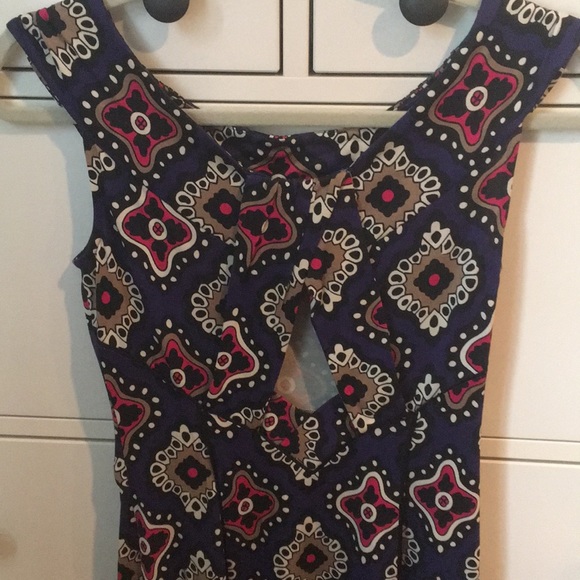 DVF printed beaded dress with open back detail - Picture 4 of 7